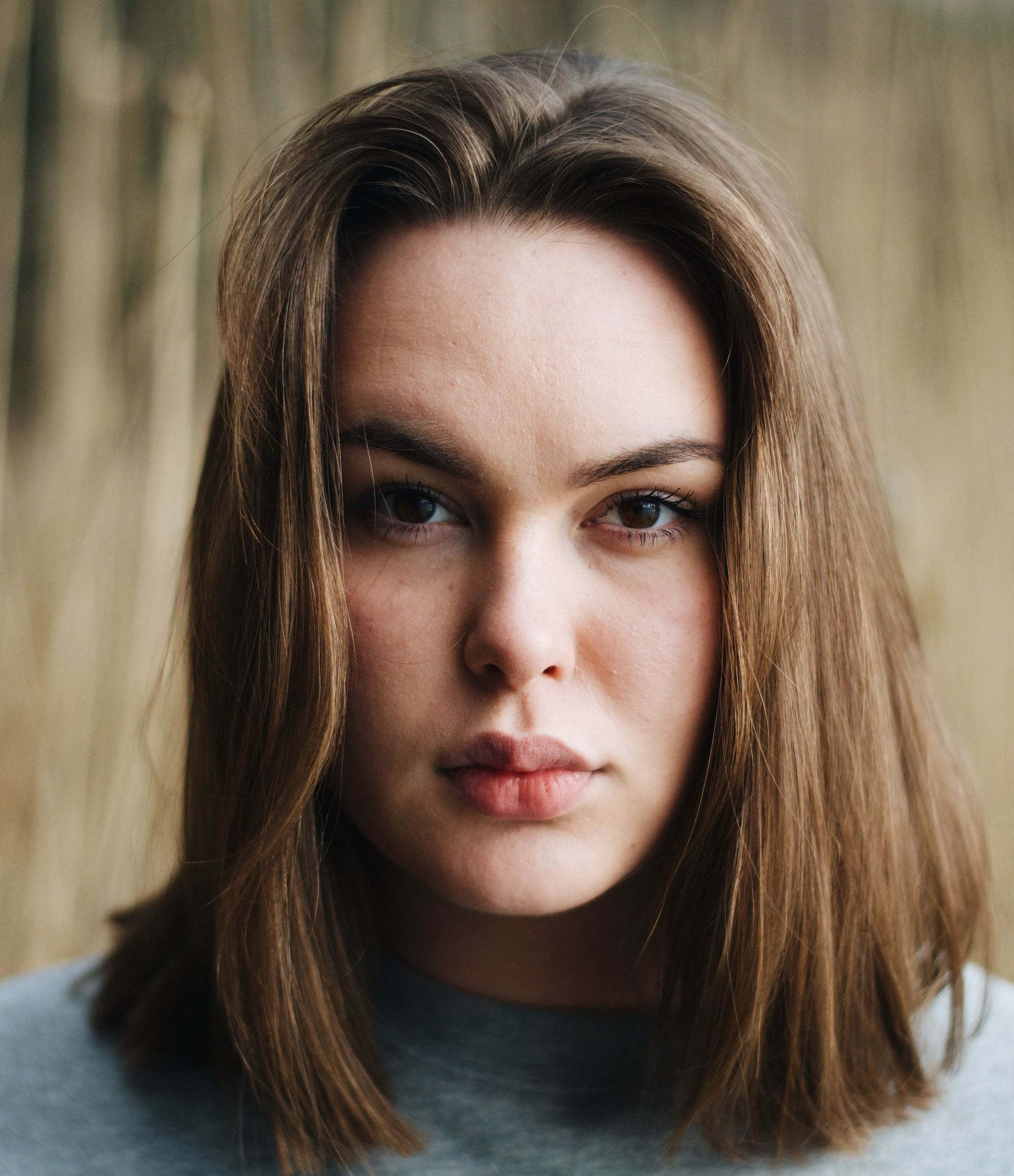 woman in gray crew-neck top - The Purple Shampoo Edit