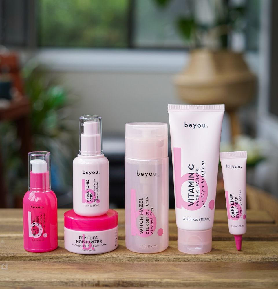 Beyou cosmetic product range